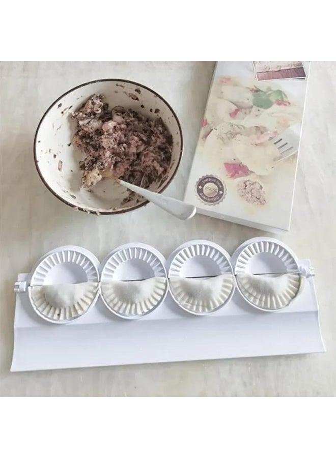 4-in-1 Dumpling Maker Mold Set | Manual Dumpling Wrapper Press & Cutter Tool | Kitchen Dumpling Mould for Gyoza, Samosa, Empanadas - Image 1